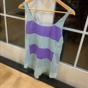 Lululemon Size 6 Speed Tank - Mint and Purple